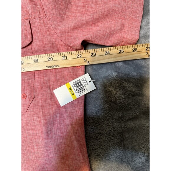 Two NWT IZOD Men's Saltwater Blue/Pink Beach Performance Surfside S/S Shirt M - Picture 16 of 16